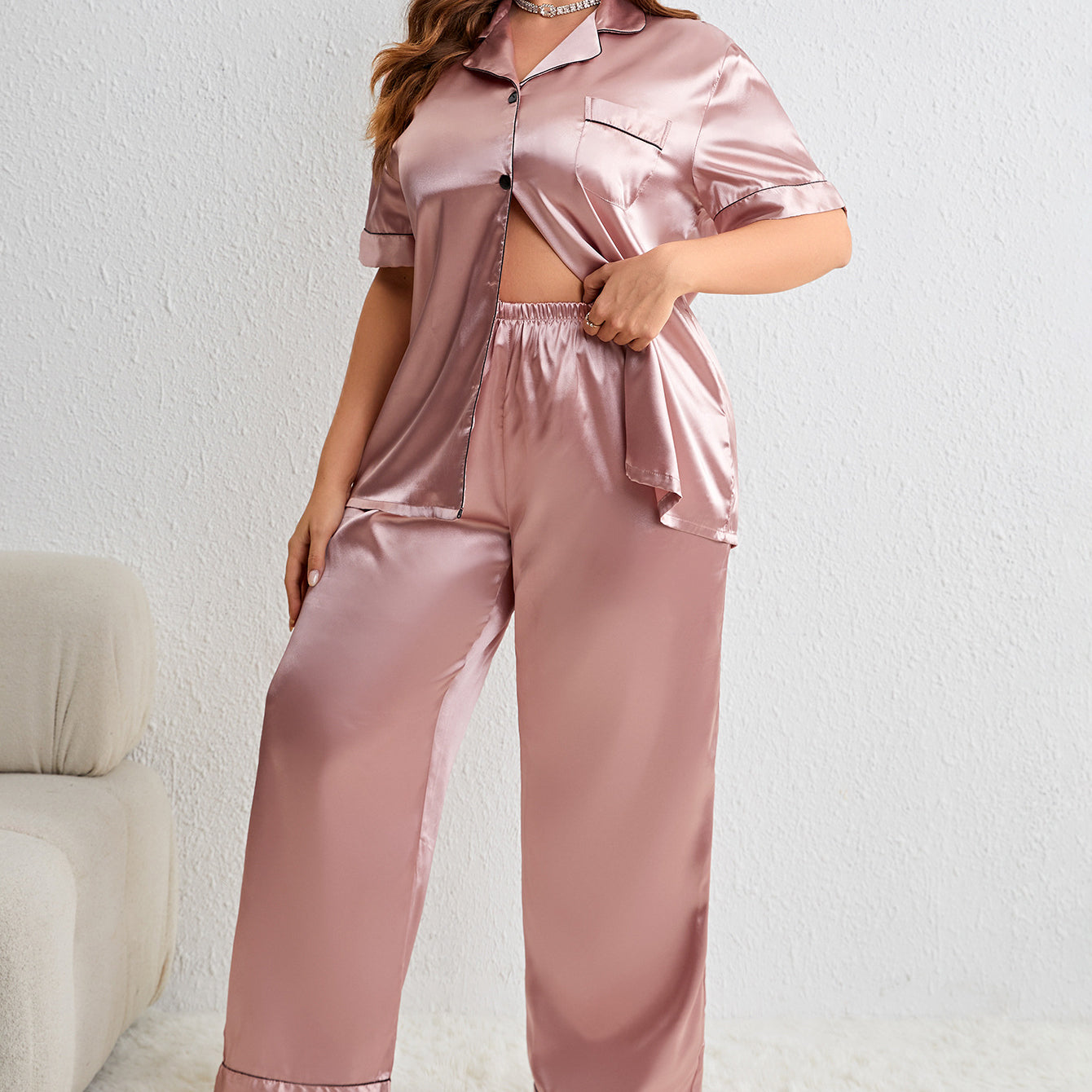 Krótki rękaw piżama z oddychającego materiału Annoeska