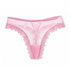 Stringi bezszwowe z koronką niewidoczne pod odzieżą Shalini Różowy