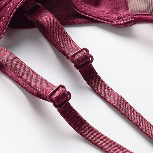 Komplet bielizny z koronką i figami regulowane ramiączka Agripina