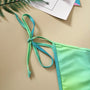 bikini tie-dye plażowe z regulowanymi sznurkami Hwaja
