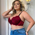 Biustonosz koronkowy plus size z wsparciem Sofieke Czerwony