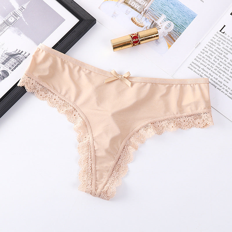 figi z wycięciem koronkowe eleganckie Friedlinde Beżowy