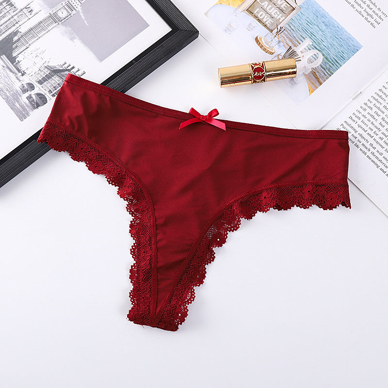 figi z wycięciem koronkowe eleganckie Friedlinde Bordowy