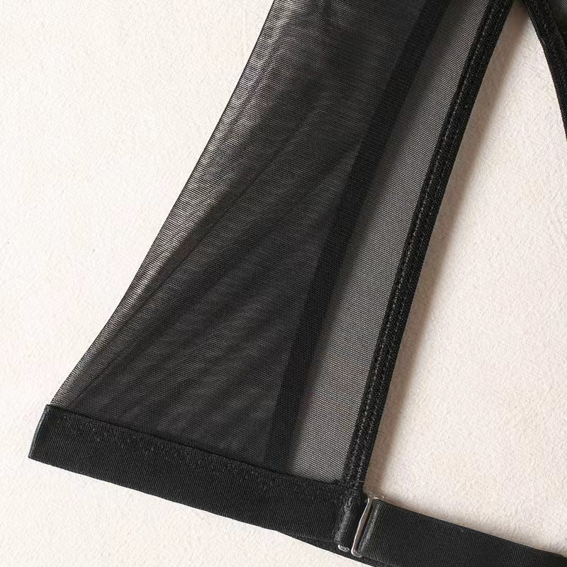 Komplet bielizny z topem transparentnym na wieczór Roli