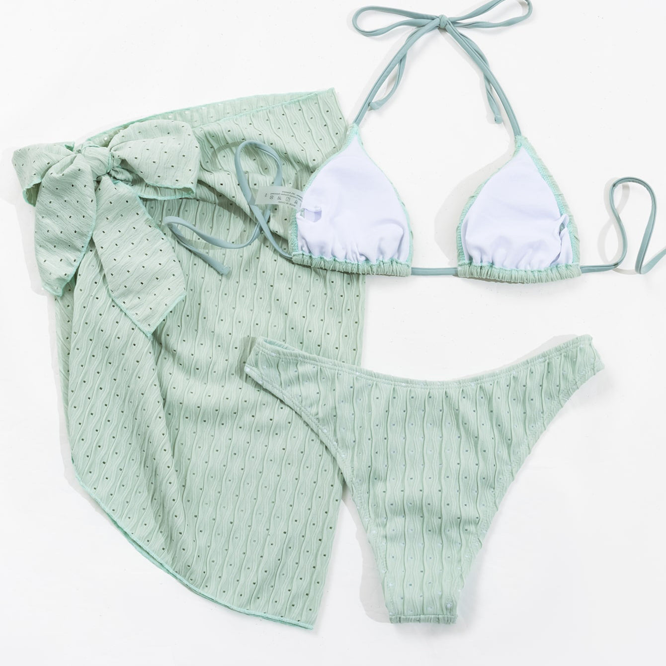 Strój kąpielowy prążkowany na plażę i basen Jerry