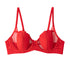 Biustonosz francuski z eleganckim krojem Anjali Czerwony