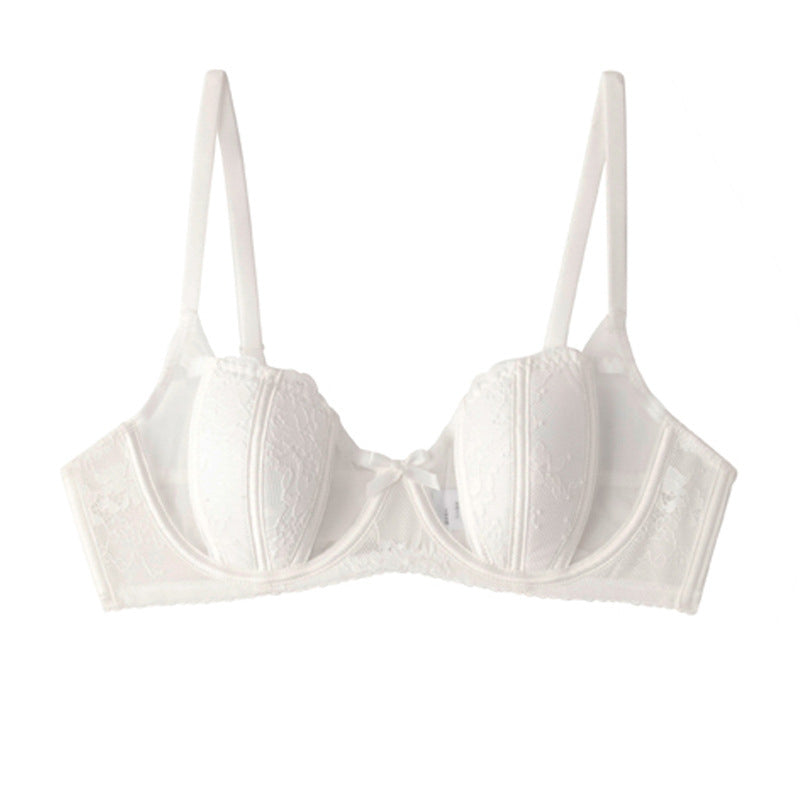 Biustonosz francuski z eleganckim krojem Anjali Biały