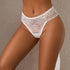 Koronkowe majtki klasyczne z przewiewnego materiału Tersina Biały