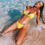 Bikini minimalistyczne plażowe z wysokiej jakości materiałów Jolene