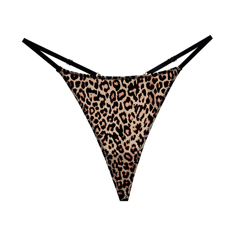 Stringi z łańcuszkiem elegancka bielizna na specjalne okazje Kataleya Lampart