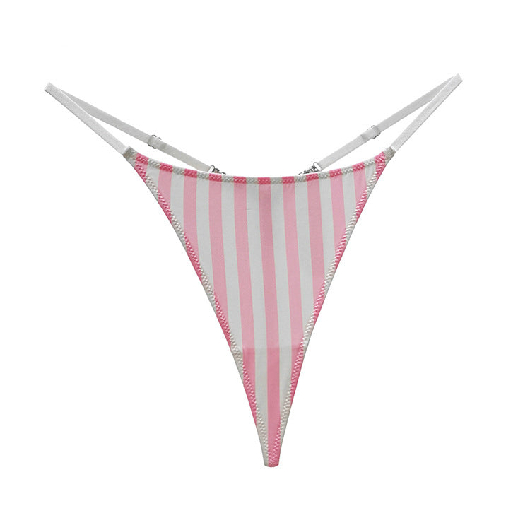 Stringi z łańcuszkiem elegancka bielizna na specjalne okazje Kataleya Różowy