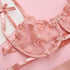 Komplet bielizny koronkowy z kokardkami Walentina