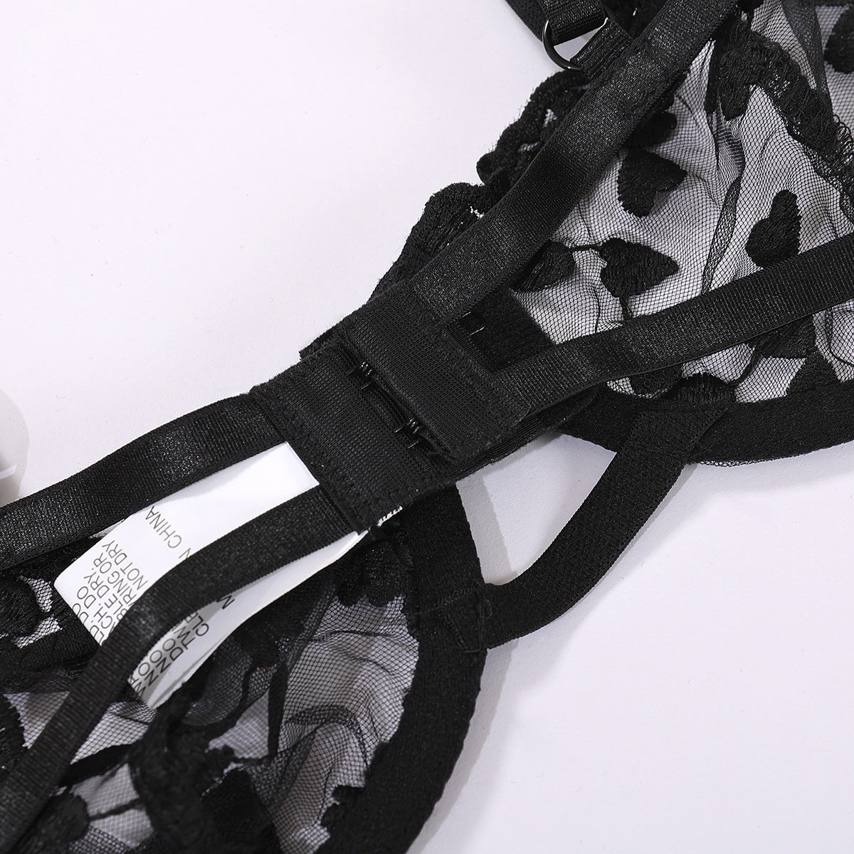 Komplet bielizny koronkowy z kokardkami Walentina