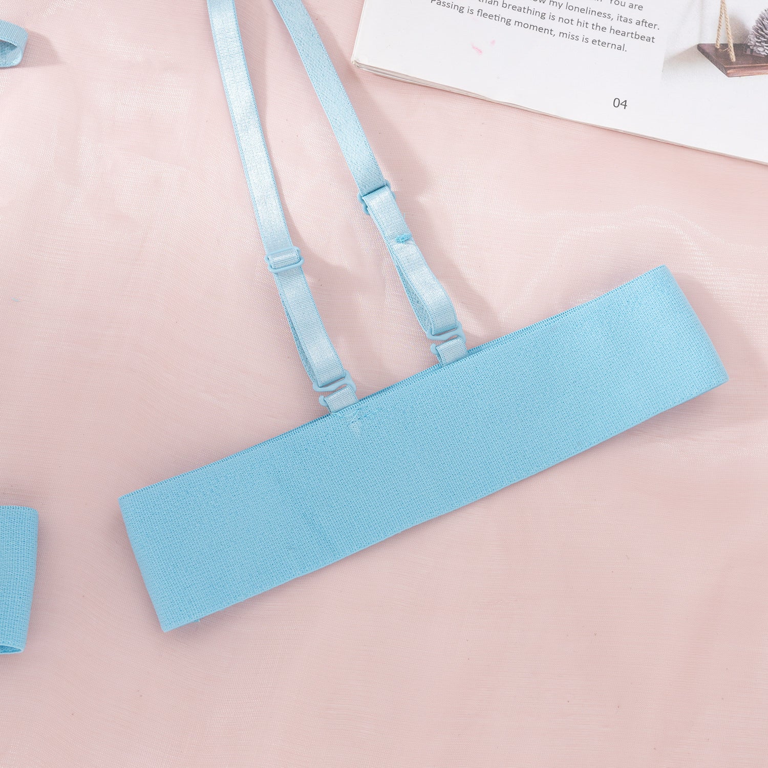 Komplet bielizny koronkowy z kokardkami Walentina