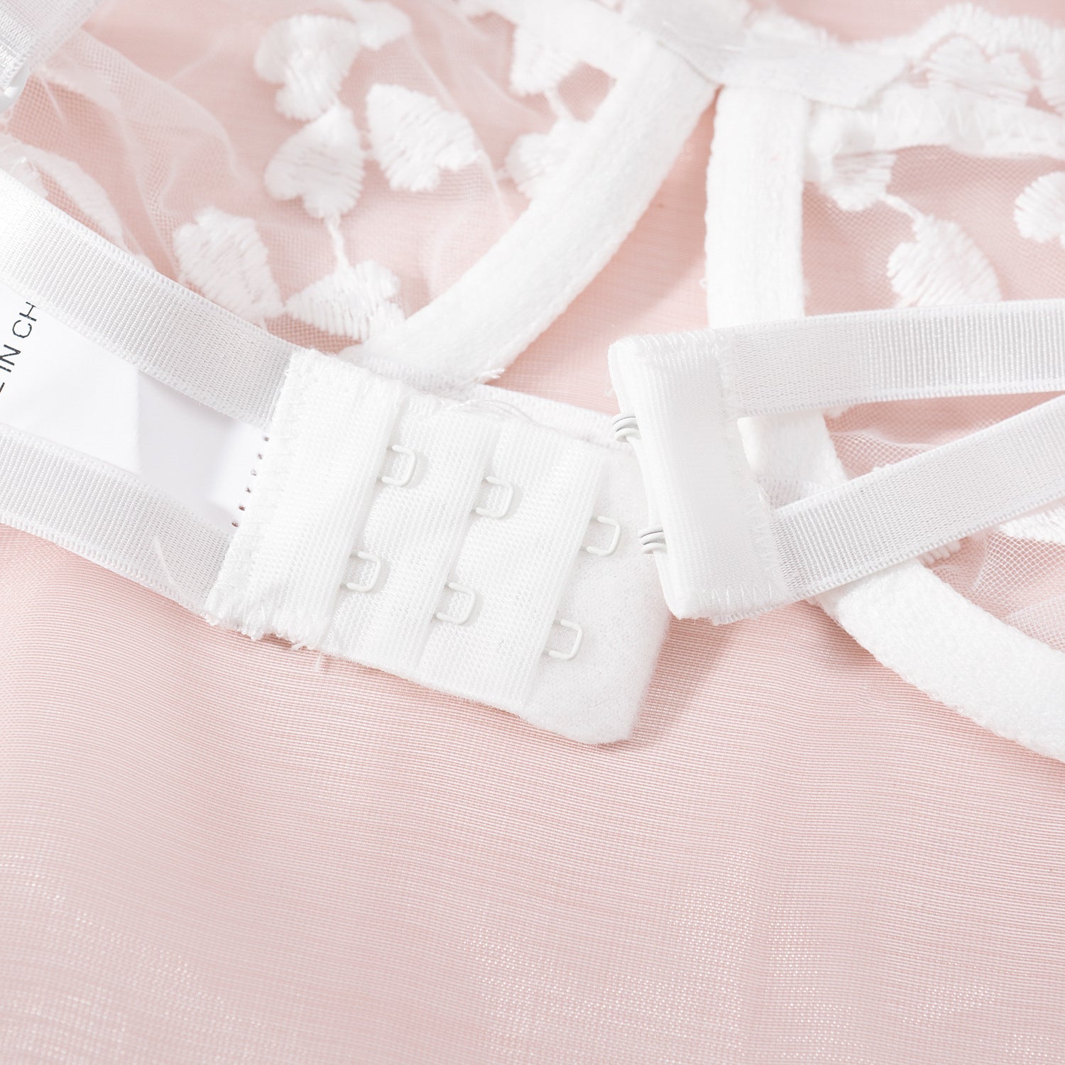 Komplet bielizny koronkowy z kokardkami Walentina