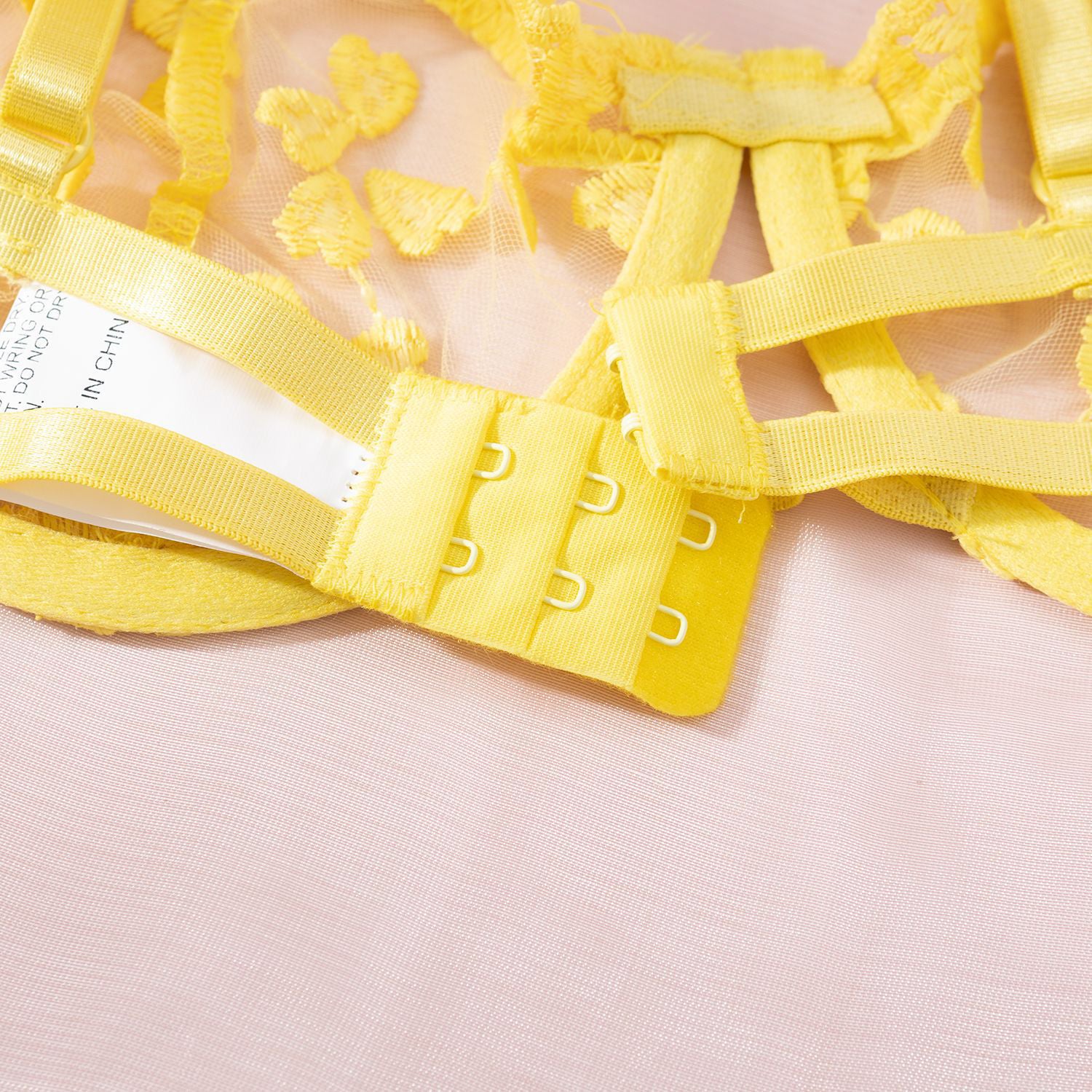 Komplet bielizny koronkowy z kokardkami Walentina