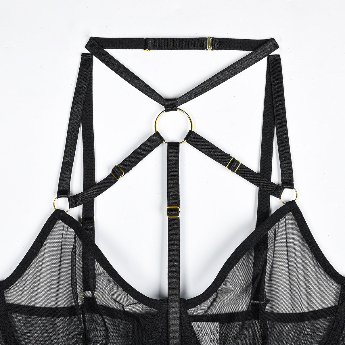 Body z kontrastowymi paseczkami na co dzień i okazje Roxine