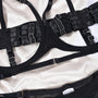 Komplet bielizny z wysokiej jakości materiałów w stylu harness Ettora