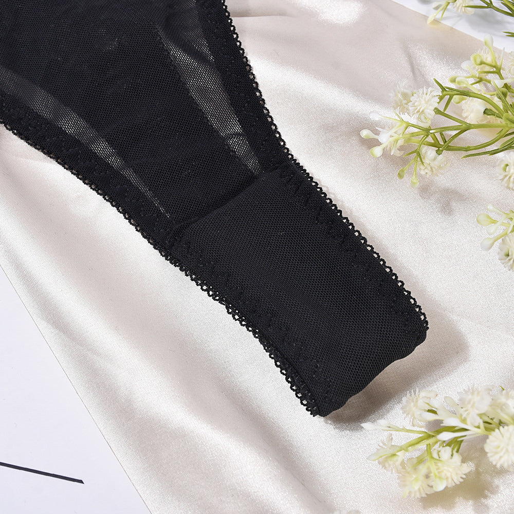 Komplet bielizny z wysokiej jakości materiałów w stylu harness Ettora