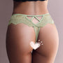 Stringi koronkowe z ozdobną gumką Lebbie