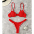 Bikini z usztywnieniem na plażę i basen Ytsje Czerwony