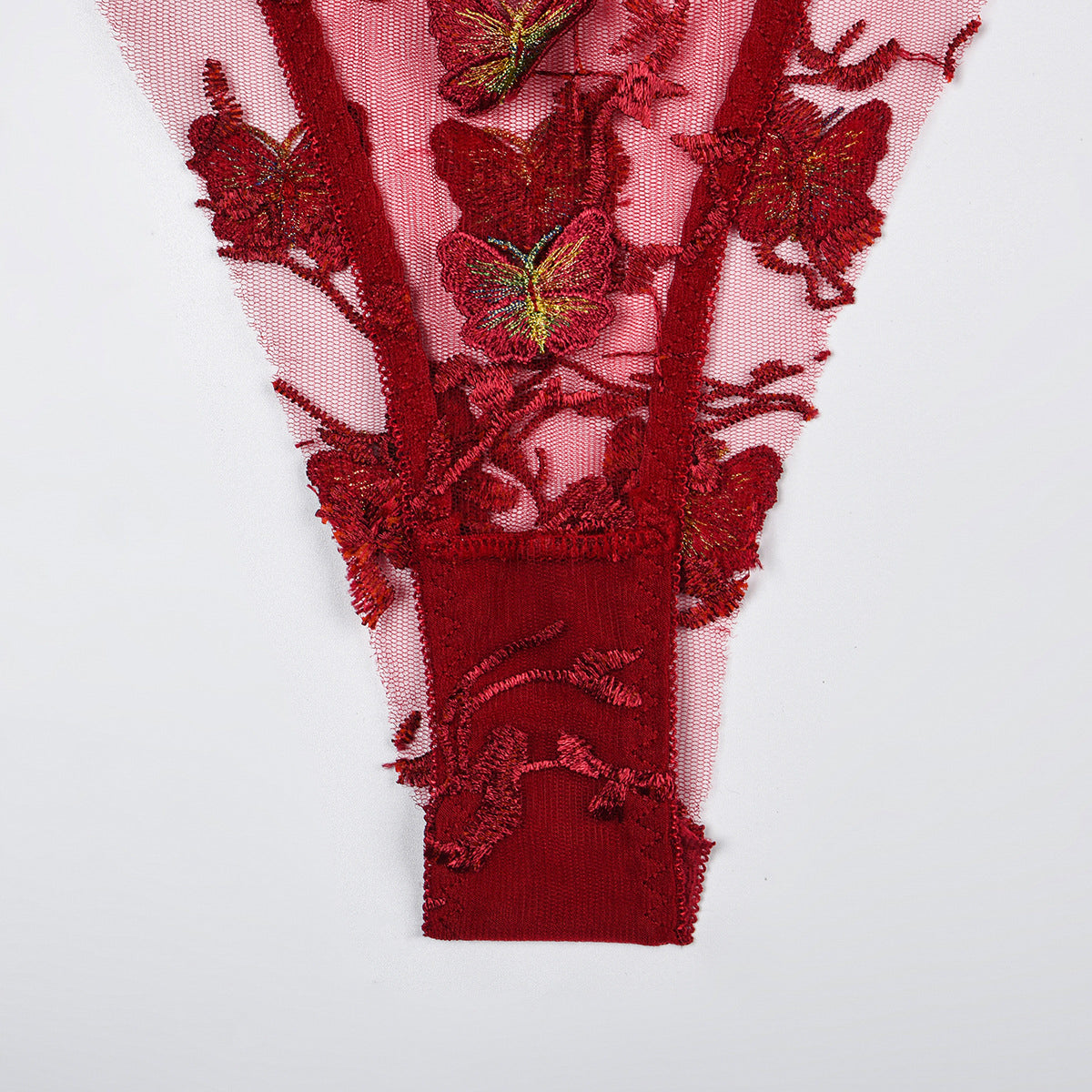 Komplet bielizny z haftem motyli na specjalne okazje Demi