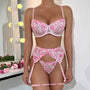 Komplet bielizny z haftem na co dzień i na specjalne okazje Chiyoe