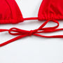 Bikini trójkątne wiązane szybkoschnące na plażę Taesuk