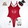 Body z motywem harness na specjalne okazje Theresina Bordowy