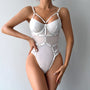 Body z motywem harness na specjalne okazje Theresina