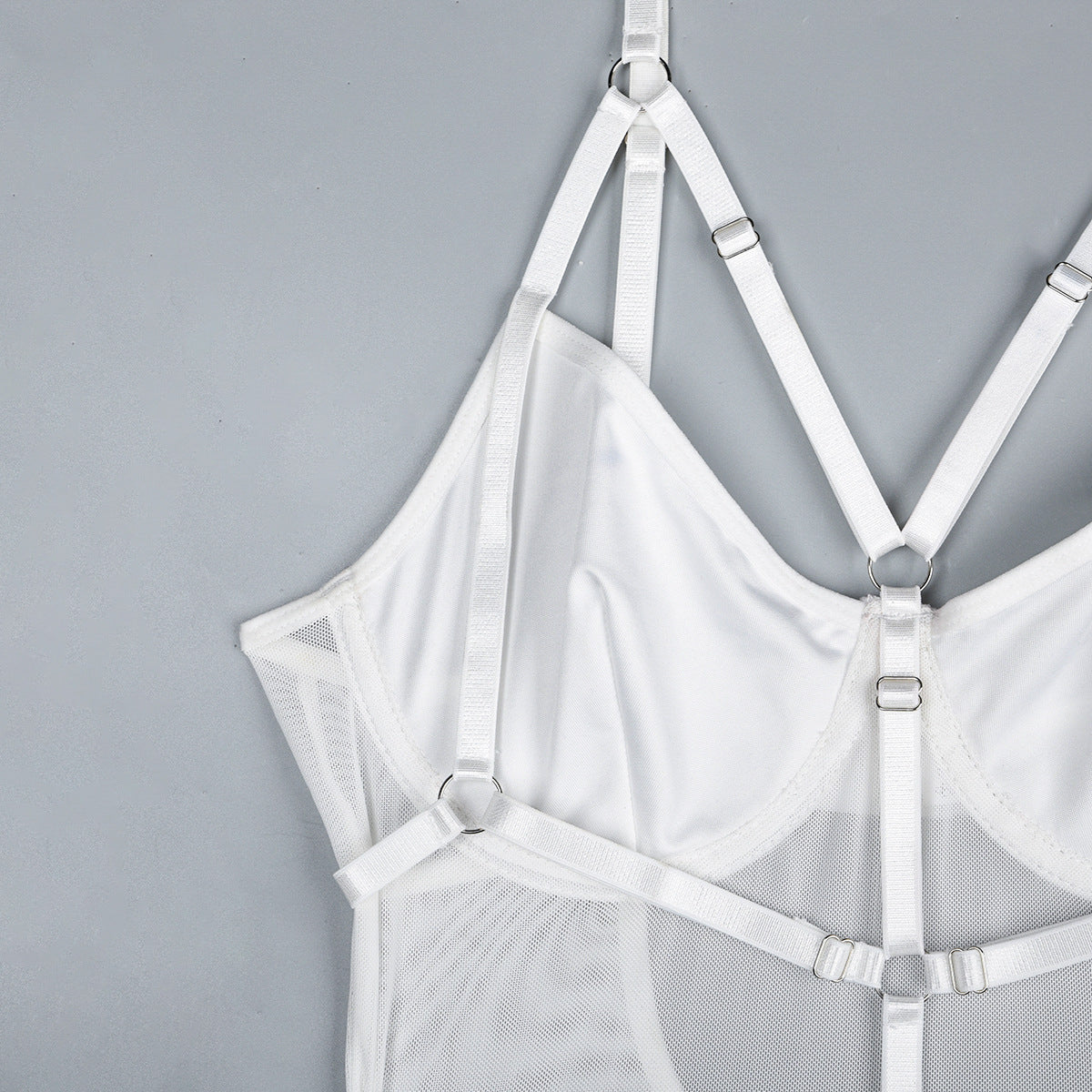 Body z motywem harness na specjalne okazje Theresina