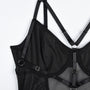 Body z motywem harness na specjalne okazje Theresina