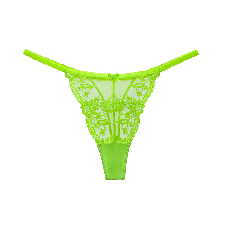 Stringi koronkowe trójkątne na każdą okazję Eladia Zielony