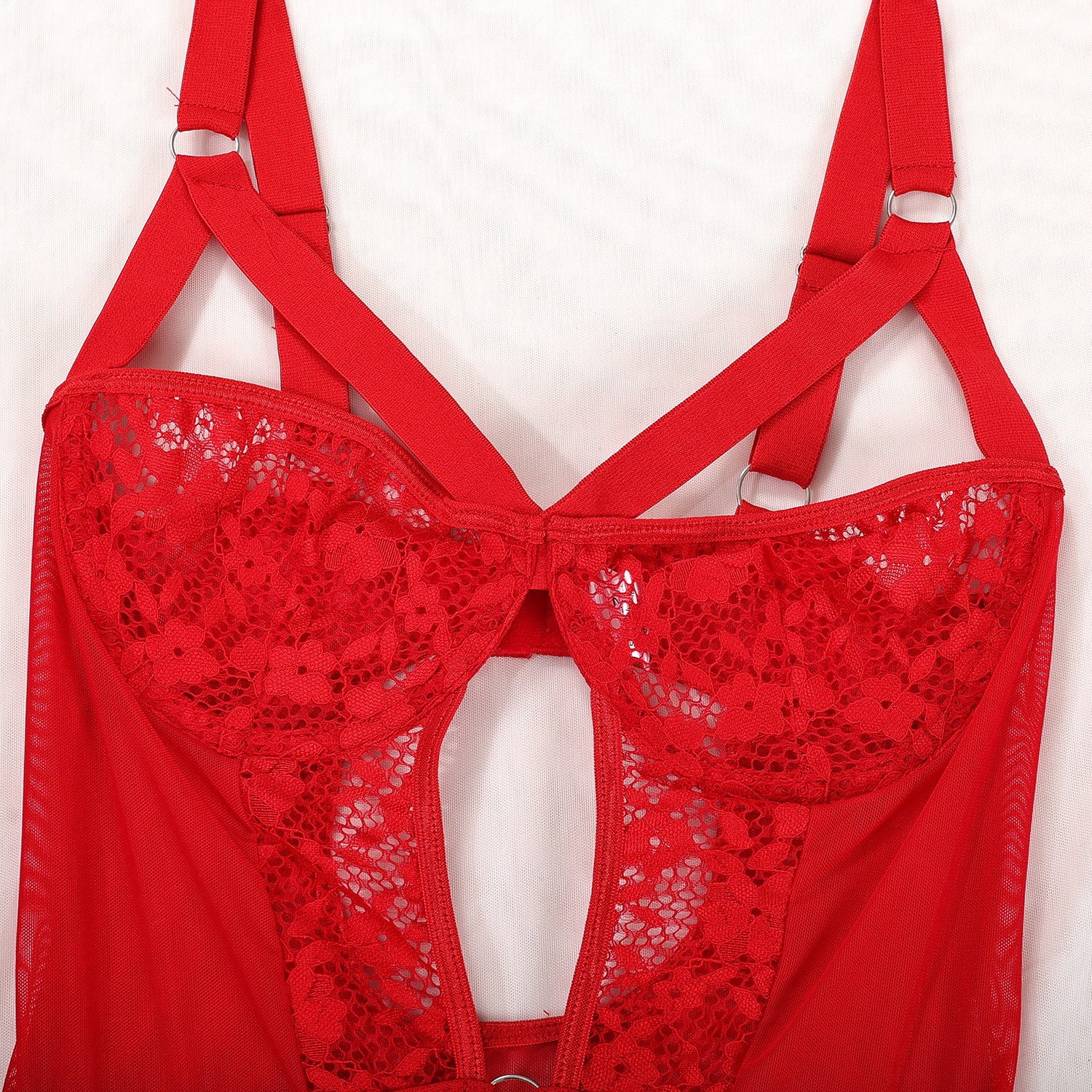 Body koronkowe z falbankami na specjalne okazje Ascenza