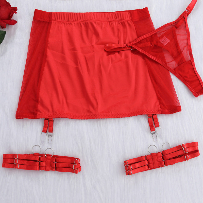 Bodycon komplet bielizny z koronkowym wykończeniem na wyjątkowe okazje Dodi