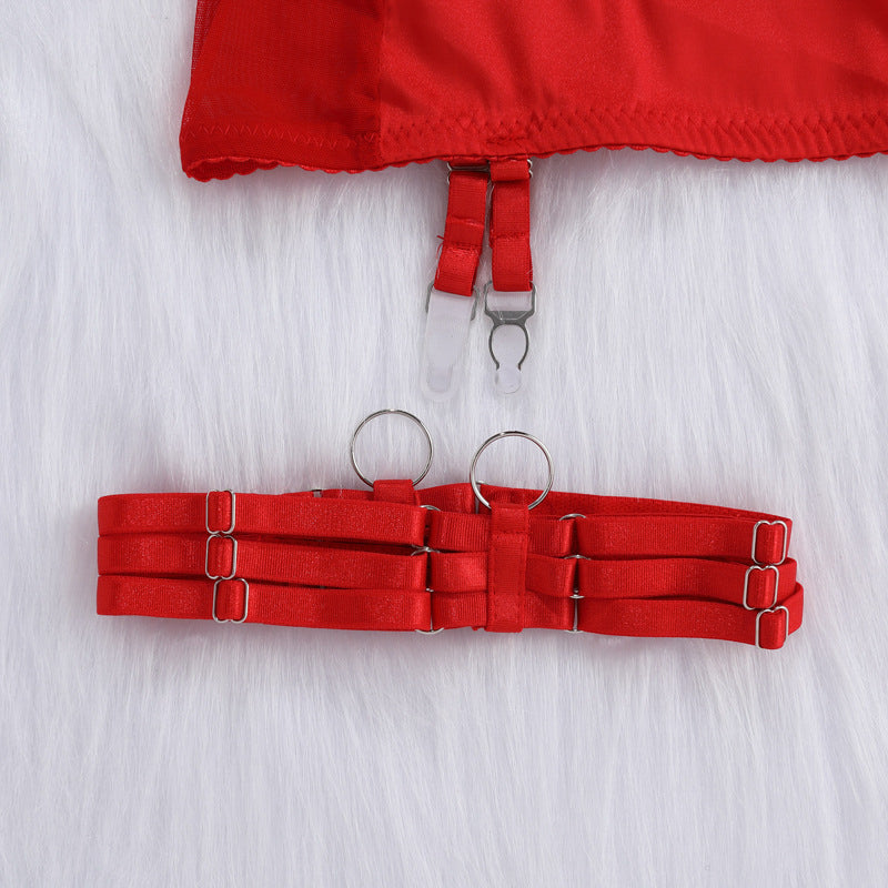 Bodycon komplet bielizny z koronkowym wykończeniem na wyjątkowe okazje Dodi