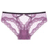Figi koronkowe z wycięciem eleganckie i przewiewne Lubnah Fioletowy