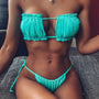 Bikini bandeau z regulowanymi ramiączkami na lato Jozien