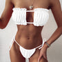 Bikini bandeau z regulowanymi ramiączkami na lato Jozien