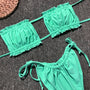 Bikini bandeau z regulowanymi ramiączkami na lato Jozien