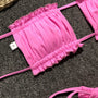 Bikini bandeau z regulowanymi ramiączkami na lato Jozien