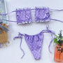 Bikini bandeau z regulowanymi ramiączkami na lato Jozien