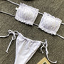 Bikini bandeau z regulowanymi ramiączkami na lato Jozien