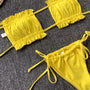 Bikini bandeau z regulowanymi ramiączkami na lato Jozien