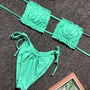 Bikini bandeau z regulowanymi ramiączkami na lato Jozien