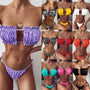 Bikini bandeau z regulowanymi ramiączkami na lato Jozien