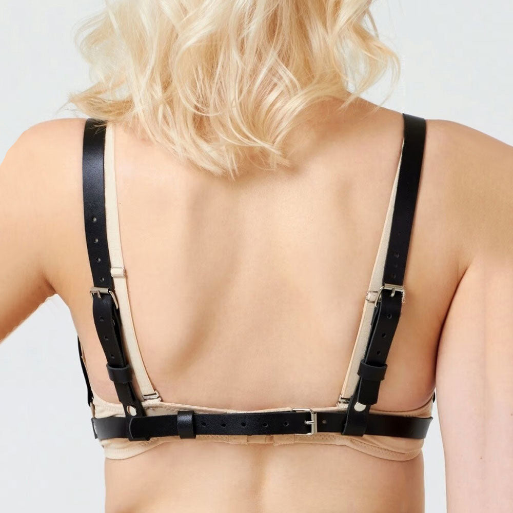 Harness z kółkami na piersi do bielizny Bab