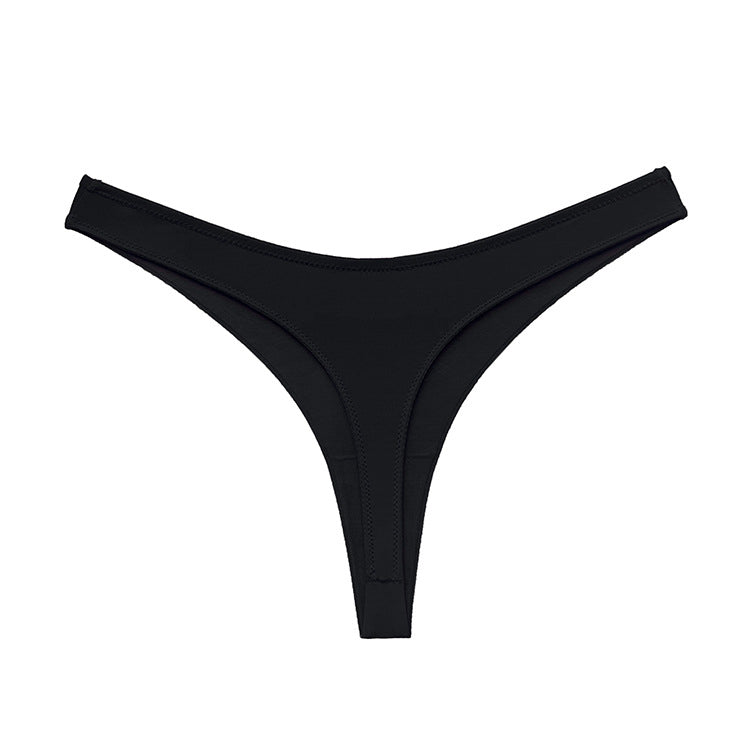 Stringi elastyczne casual damskie Pieralda Czarny