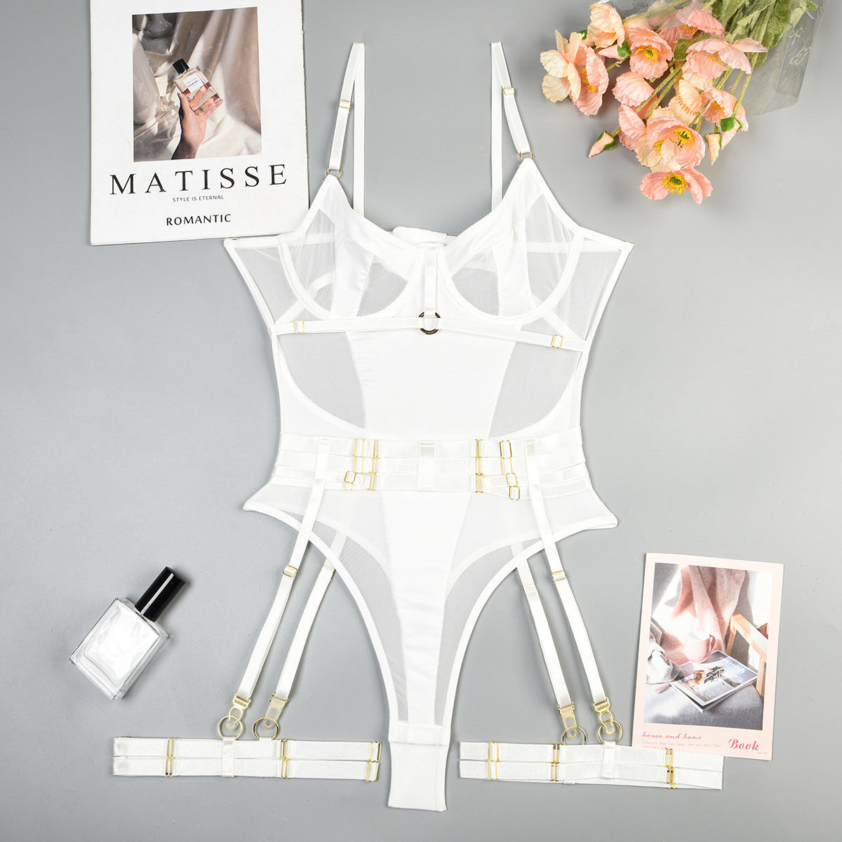 Zestaw trzyczęściowy z body na specjalne okazje Biggy Biały