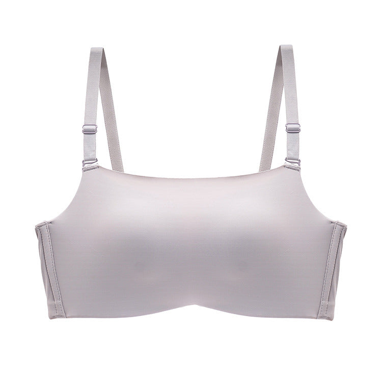 Biustonosz push-up z regulowanymi ramiączkami piankowy Ihna Szary